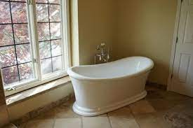 It should be wide enough and long enough to walk safely. How To Add A Shower To A Freestanding Tub Claw Foot Tubs