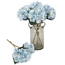 Check spelling or type a new query. Kisflower 6pcs Silk Hydrangea Artificial Flowers Realistic Hydrangea Flowers Bouquet For Wedding Party Office Home Decor Blue Pricepulse