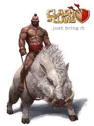 Clash Of Clans Hog Rider Animasi Kertas Dinding Kartu