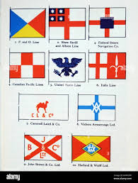 Illustration depicting the House Flags ...