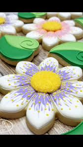 Decorated Sugar Cookie Flowers Cookie Decorating Spring Cookies Sugar Cookie Royal Icing
