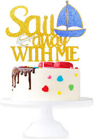 ♥ the design ♥ i opted for a classic. Amazon Com Sail Away With Me Travel Cake Topper Adventure Begins Travel Retirement Party Honeymoon Journey Glitter Sailboat Cake Decor Moving Relocation Travel Party Decoration Toys Games