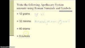 Apothecary Measurements Youtube