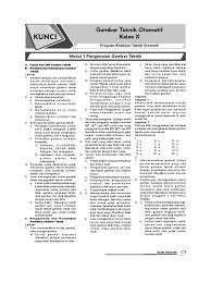 Penyajian benda tiga dimensi posted: Soal Gambar Teknik Otomotif Kelas 10 Semester 2