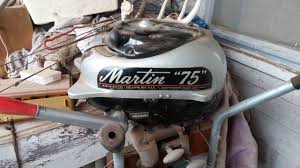 I'd be surprised if the battery is any good at all, sitting this long, it's plates have probably sulfated so the same way you start an engine that you used yesterday. 50s Martin 75 Outboard Boat Motor Nex Tech Classifieds