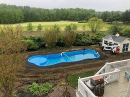 Pin By San Juan Pools On South Beach Pool By San Juan Fiberglass Pools Backyard Pool Swimming Pool Hot Tub Outdoor Landscaping