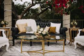 Black And White Restaurant Allahabad Menu Glam Black White And Gold Lounge Furniture Lounge Seating For Outdoor Events Living Area On The D Wedding Lounge Furniture Lounge Furniture Lounge Seating