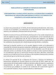 Tipos de estufas de gas. Resolucion De La Comision De Terrazas De Hosteleria Y Restauracion Licencias De Apertura Y Actividad