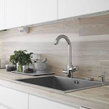 Minimalist Nordic Interior With Shades Of Grey And Natural Wood Kitchen Splashback Kitchen Splashback Tiles Kitchen Remodel