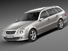 Mercedes E Class W211 Estate 2002 2009 3d Model In 2020 Skoda Skoda Fabia Mercedes E Class