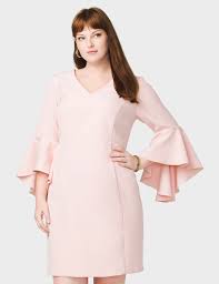 Roz Ali Plus Size Bell Sleeve Scuba Sheath Dress Original Price 59 00 Available At Dressbarn Bell Sleeves Dress Pattern Social Dresses