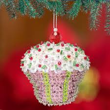 There's something special about homemade christmas ornaments: Sequin Cupcake Christmas Ornament Homemade Christmas Ornaments