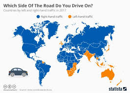 Which Side Of The Road Do You Drive On The Normal World And The Wrongly Uk Influenced Countries World Map With Countries Antiqued Wall Art Planet Map