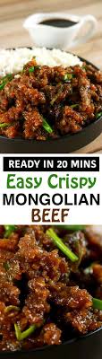 This slow cooker mongolian beef is flank steak cooked with garlic, ginger, brown sugar and soy sauce. Easy Crispy Mongolian Beef Scrambled Chefs