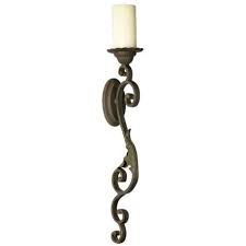 Ge, wireless, battery operated, 20 lumens, touch activated on/off, bright white. Valencia Iron Wall Sconce Pillar Candle Holder M7133 Lamps Plus Iron Wall Sconces Candle Holder Wall Sconce Candle Wall Sconces