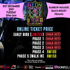 Ticket to paradise slot (asylum labs inc.) play for free + slot review list of casinos where you can play for real february 2021. Neon Paradise New Year Countdown 2020 Ticket2u