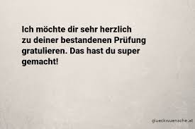 Gluckwunsche Zur Bestandenen Prufung