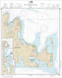 Noaa Chart Marthas Vineyard Eastern Part Oak Bluffs Harbor Vineyard Haven Harbor Edgartown Harbor 13238