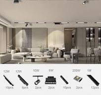 LED Magnetic Track Light Recessed Spotlight Living Room ...