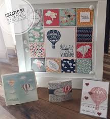 Display Hochzeit Taufe Geburtstag Jetzt Wird Abgehoben Stampin Up Lift Me Up Produktpaket Abgeho Bilderrahmen Gestalten Ikea Bilderrahmen Heissluftballon