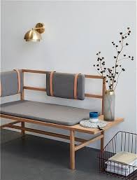 Schwarze moderne conmoto sitzbänke mit lehne b 45 cm, h 78 cm, l 45 cm. Bank Ruckenlehne Von Hubsch Interior Hubsch Interior Car Mobel Mobelideen Mobeldesign Hausmobel