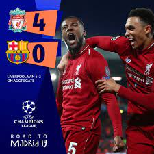 Pengurus england, gareth southgate menyatakan bahawa, beliau yakin tiga singa akan mara sekurang kurangnya ke separuh akhir. Keputusan Video Gol Liverrool Vs Varseiona 8 5 2019 Separuh Akhir Ke 2 Ucl Yusufultraman Com