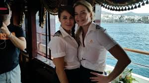 Hannah Ferrier And Julia D Albert Pusey On Belowdeckmed Belowdeck Bravotv Below Deck Bravo Tv Deck