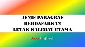 Paragraf induktif adalah paragraf yang gagasan utamanya terletak di akhir paragraf. Jenis Paragraf Berdasar Letak Kalimat Utama Dapurimajinasi