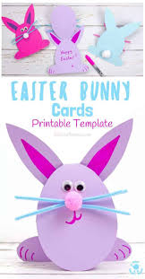 Easter crafts easter bunny crafts bunny party easter printables easter bunny template easter hats easter bunny history easter cards bunny ear. Easy Peasy Easter Bunny Cards Kids Craft Room