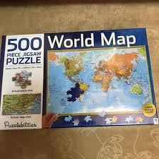 Too many are way too simple, child like. Free Postage Bnib World Map Puzzle 500 Pieces Toys Games Board Games Cards On Carousell