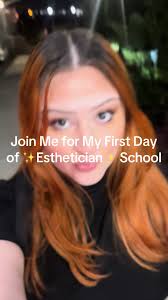 My first day at ✨Esthetician✨ school!! I’m super excited about this journey  I am about to go