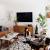 Blue Mid Century Modern Living Room