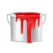 Download Realistic Paint Bucket Composition Metallic With White Plastic Bucket Lid And Red Paint Illustration For Free In 2020 Paint Buckets Red Paint Paint Vector