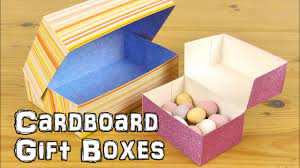 Read on to learn how to make boxes out of. Diy Cardboard Gift Boxes Youtube