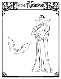 Download any of these dracula coloring pages to bring evil spooky look to your coloring book during holiday season of halloween. Dracula In Hotel Transylvavia 3 Coloring Page Free Printable Coloring Pages For Kids