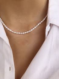 5 out of 5 stars. Choker Necklace With Freshwater Pearls And 925 Silver Clasp