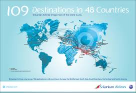 Flight Route Map Flight Routes Srilankan Airlines