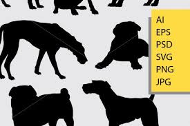 Download Dog Pet Animal Silhouette Graphic By Cove703 Creative Fabrica Animal Silhouette Pet Dogs Pets PSD Mockup Templates