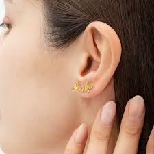 Orecchini con nome • Gioielli personalizzati in argento