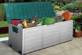 Bins can break if heavy items are stacked on top. 42 Instead Of 71 From Direct2publik For A Heavy Duty Extra Large Outdoor Storage B Outdoor Storage Box Waterproof Outdoor Storage Waterproof Garden Storage