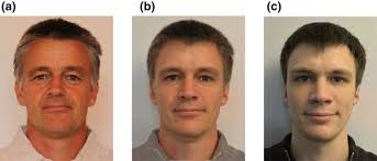 Morphing example (from Scherhag et al. [24]). (a) Subject 1. (b) Morph.... 