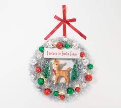When autocomplete results are available use up and down arrows to review and enter to select. Mr Christmas 16 Retro Tinsel Wreath Qvc Com