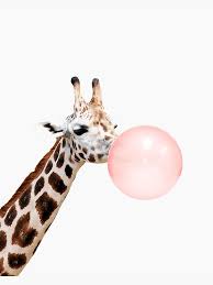 Giraffe Print Bubble Gum Nursery Art Giraffe Wall Art Animal Kids Room Modern Art Wall Decor Poster By Juliaemelian Giraffe Wall Art Animal Wallpaper Cute Giraffe