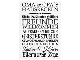Originelles Geschenk Fur Werdende Grosseltern Schild Mit Hausregeln Bei Oma Und Opa Gibt Es Sicher Ein Paar Andere Reg Oma Und Opa Holzschilder Metallschilder
