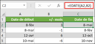 Excel fonction date du jour. Ajouter Ou Soustraire Des Dates Excel