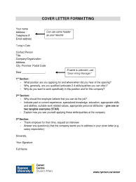 A cover letter is a clear sign that the candidate has consciously chosen the company. Handout Cover Letter Formatting Pdf Communication Human Communication