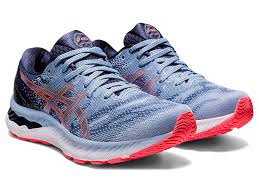 Select size to see the return policy for the item. Women S Gel Nimbus 23 Mist Blazing Coral Langer Laufen Asics