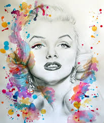 Image result for marilyn monroe sketches of her face