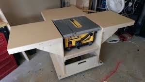 Mobile Stand For My New Table Saw Diy Table Saw Table Saw Woodworking