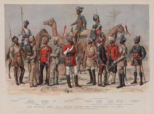ALFRED CROWDY LOVETT - Set of two prints of Bombay and Madras Army @ | StoryLTD
